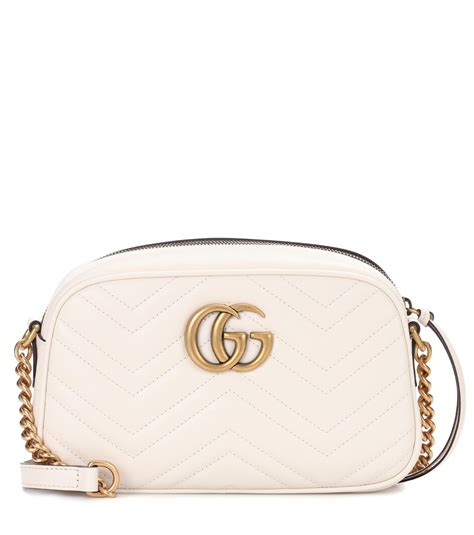 gucci crossbody bags white|Gucci white marmont bag.